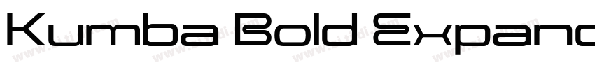 Kumba Bold Expanded字体转换